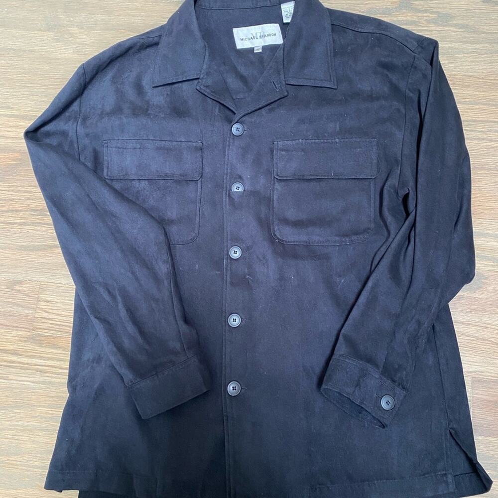 Michael Brandon Suede Like Shirt